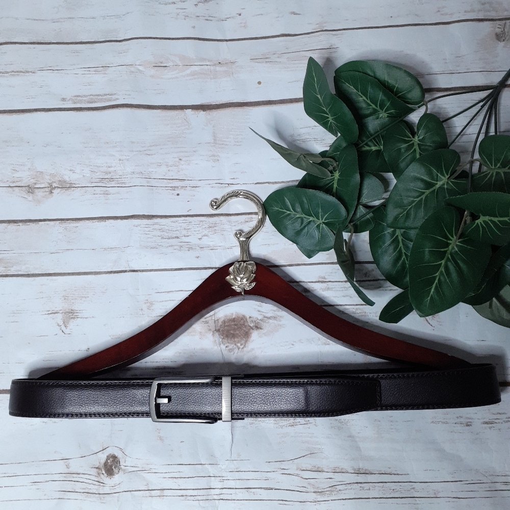 Comfort Click classic chocolate brown leather belt